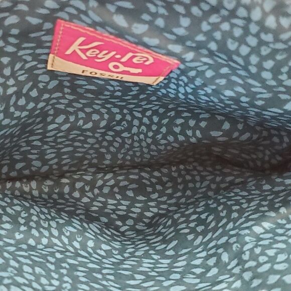 Fossil silver, black & brown Key Per clutch - Picture 6 of 8